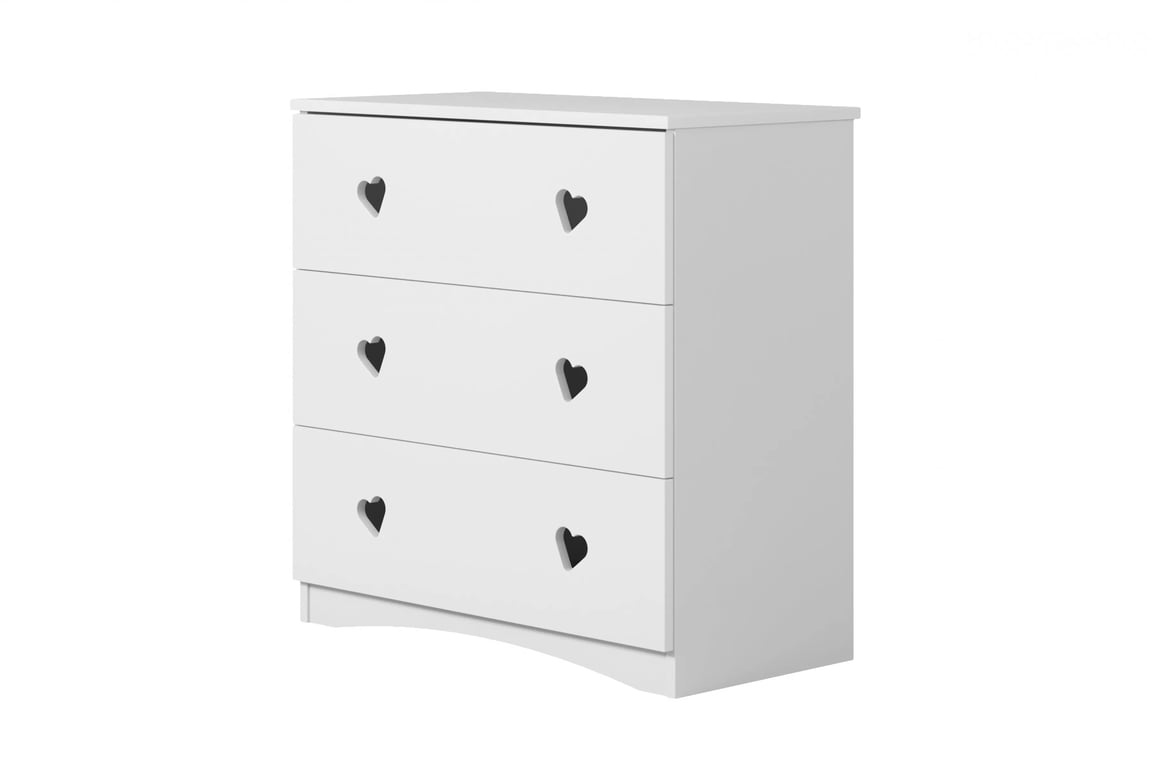 Comodă copii Pateri 80 cm - alb Comoda dziecieca Pateri 80 cm - bialy