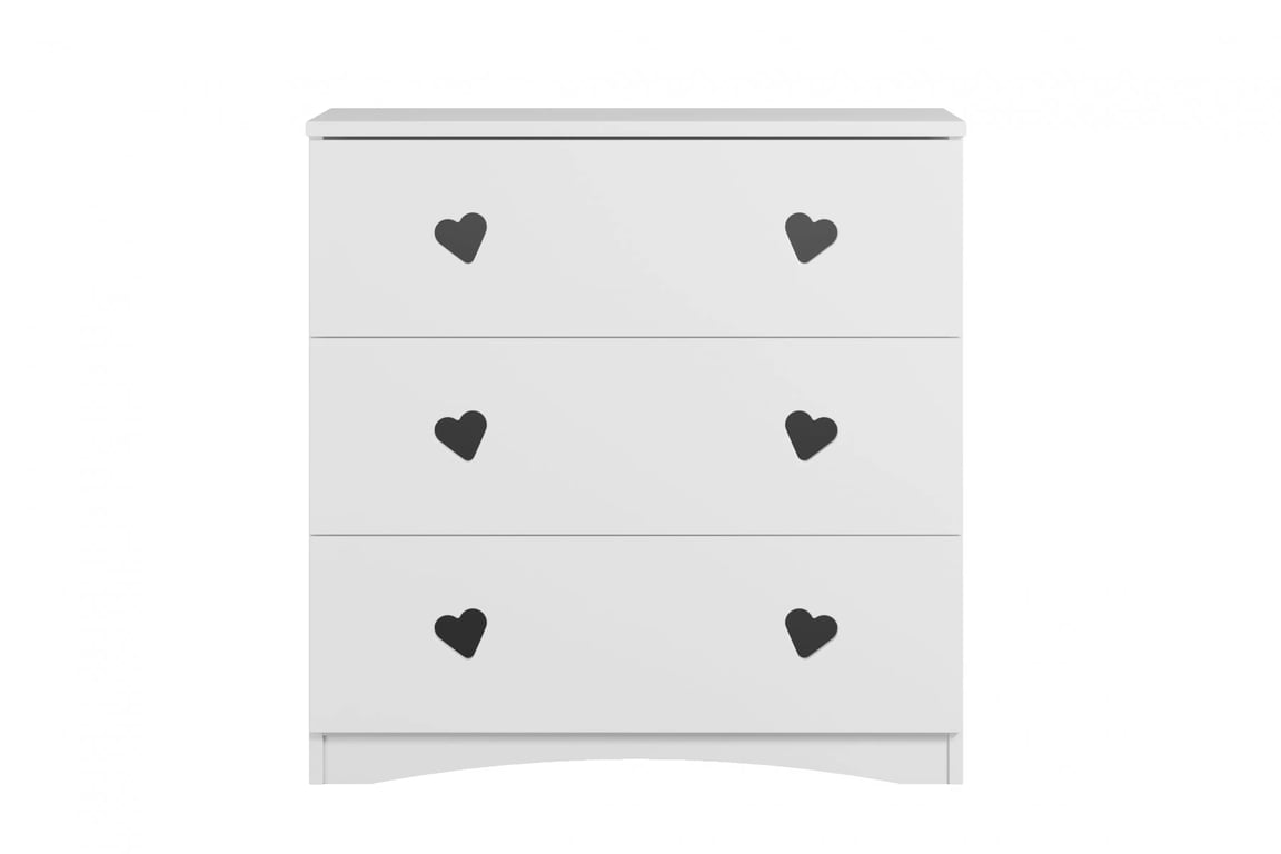 Comodă copii Pateri 80 cm - alb Comoda dziecieca Pateri 80 cm - bialy