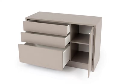 Comoda Genius 1D3S cu sertare 120 cm - congo / cașmir Comoda Genius 1D3S cu sertare 120 cm - congo / cașmir