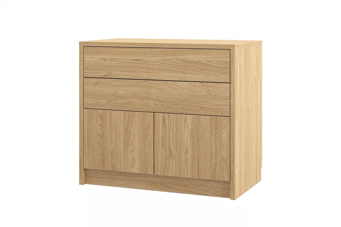 Comoda Genius 2D2S cu sertare 90 cm - stejar uleiat Comoda Genius 2D2S cu sertare 90 cm - stejar olejowany