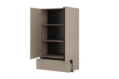 Gramon komód 89 cm - kasmír / fekete Komod Gramon 89 cm z szuflada - kasmír / fekete