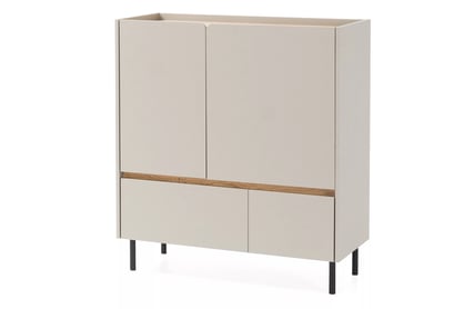 Komoda Azalio 95 cm se zásuvkami - bez Pískový / dub olejowany
