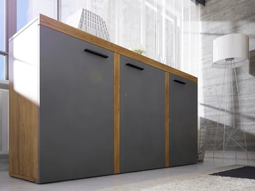 Comoda Luiza 3F - grafit Comoda Rumba 3F