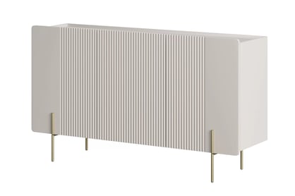 Komoda Malmi 150 cm - kašmírová / zlaté nožky