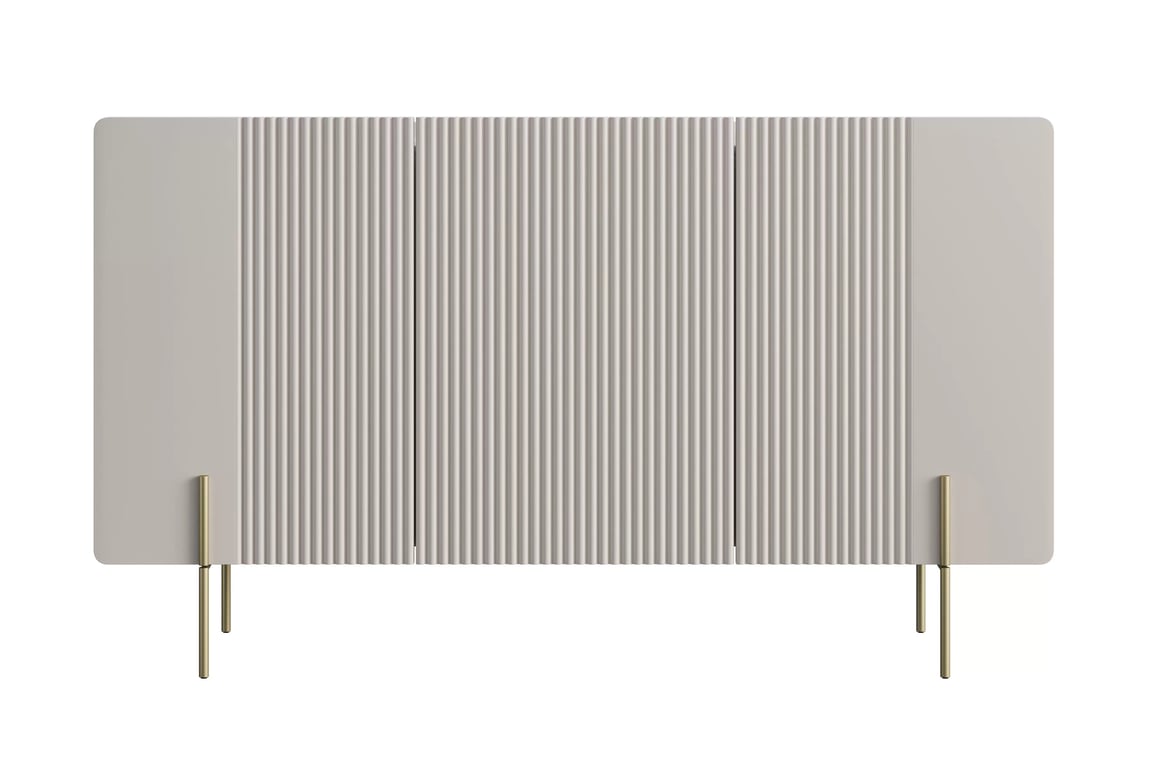 Komoda Malmi 150 cm - kašmírová / zlaté nožky Komoda Malmi 150 cm - kašmír / zlote nozki