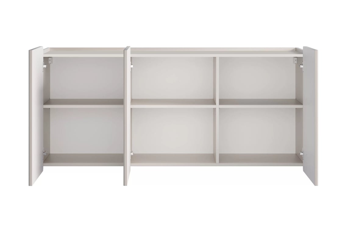 Malmi fali komód 150 cm - kasmír / fekete Komod Malmi 150 cm függő - kasmír / fekete