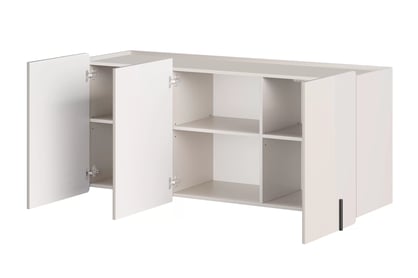 Malmi fali komód 150 cm - kasmír / fekete Komod Malmi 150 cm függő - kasmír / fekete
