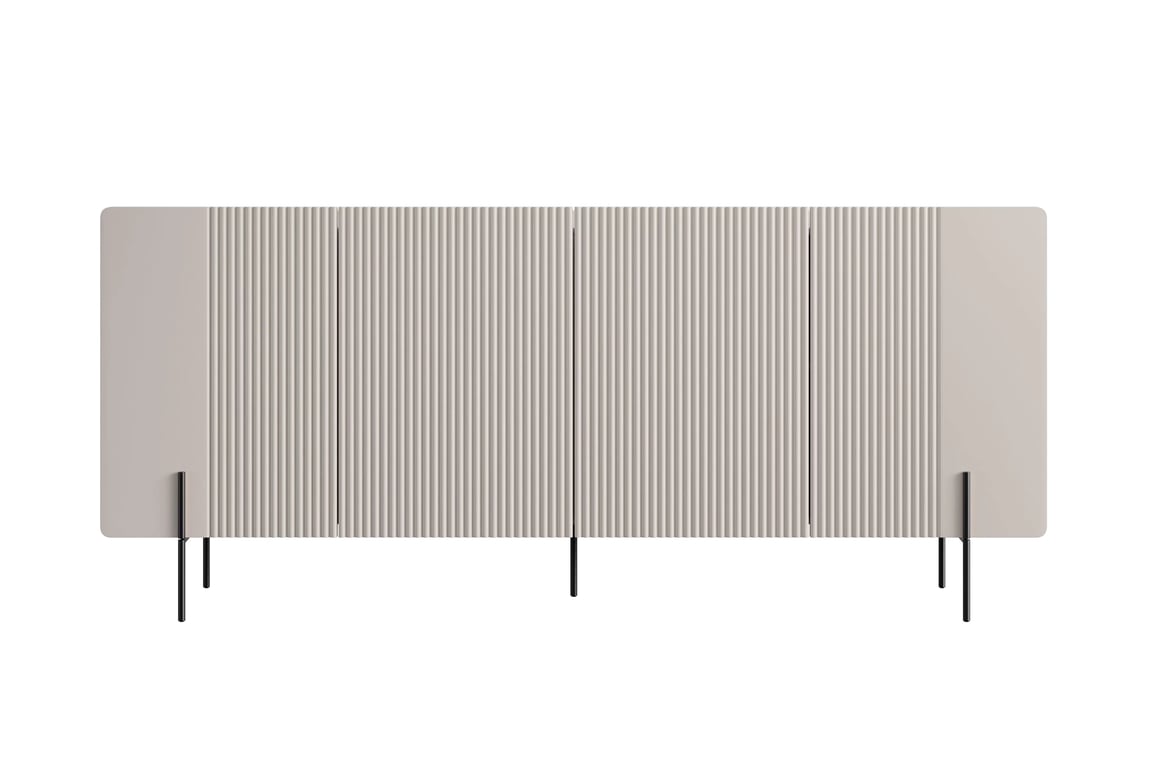 Malmi komód 200 cm - kasmír / fekete lábak Komod Malmi 200 cm - kasmír / fekete nozki