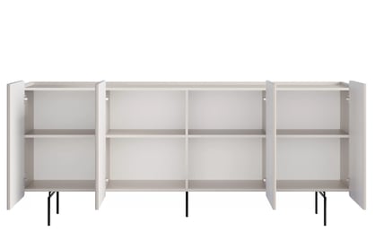 Malmi komód 200 cm - kasmír / fekete lábak Komod Malmi 200 cm - kasmír / fekete nozki