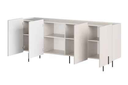Malmi komód 200 cm - kasmír / fekete lábak Komod Malmi 200 cm - kasmír / fekete nozki