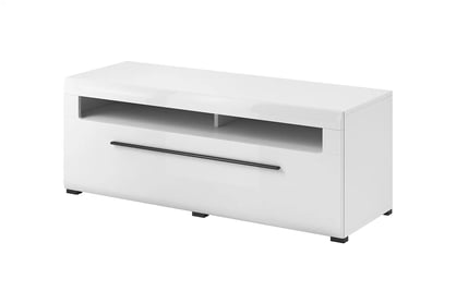 Comoda TV Tulsa 41 alb / alb luciu (MDF) 2497FJ
