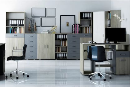 Komoda OLK10 - Systém OLIWIA Komoda trojdverová Oliwia so 6 zásuvkami 130 cm