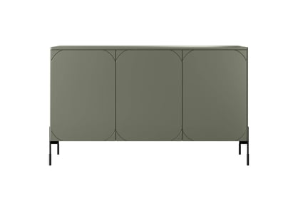 Comodă cu trei uși și patru sertare Sonatia 150cm - Olive Comoda do dormitor