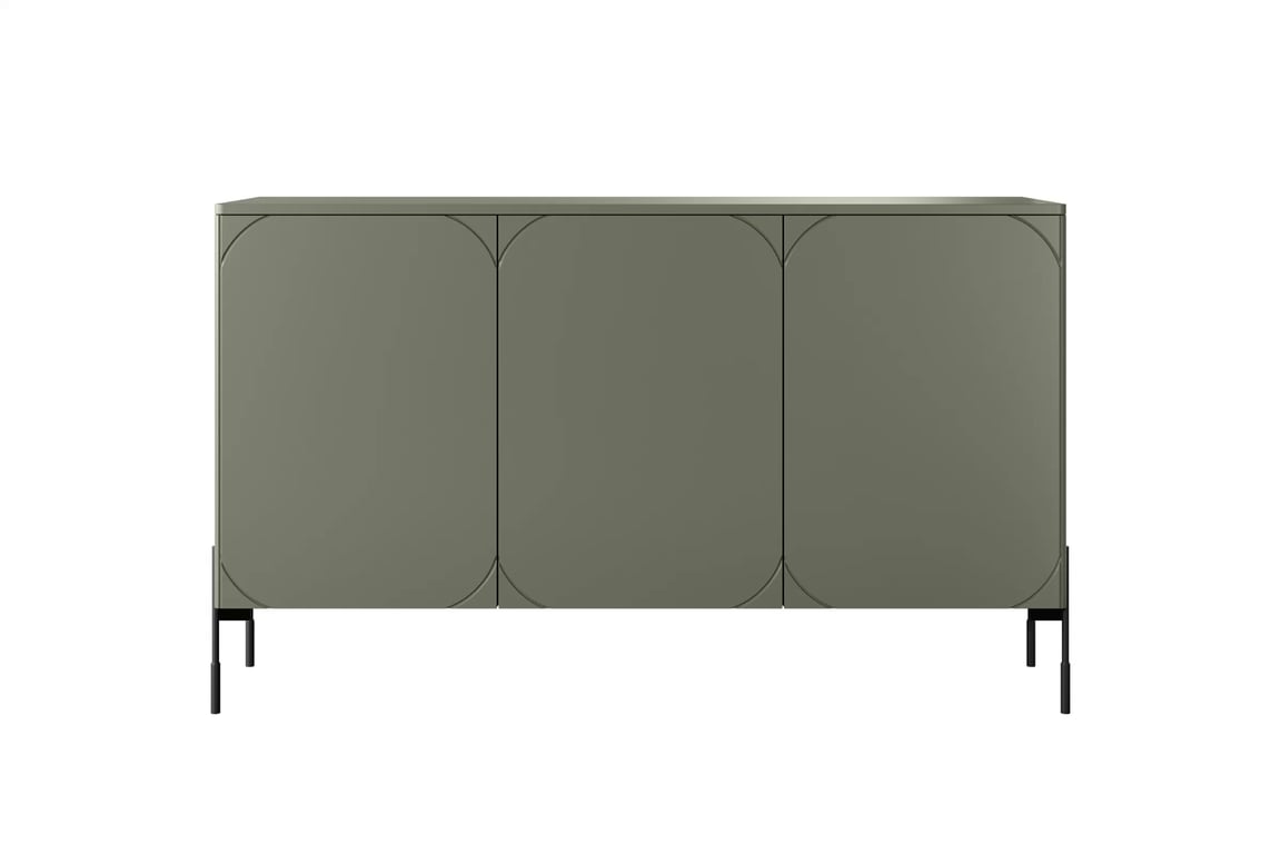 Comodă cu trei uși și patru sertare Sonatia 150cm - Olive Comoda do dormitor