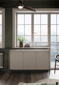 Comodă cu trei uși și două sertare Sonatia 150 cm - cașmir kaszmirowa Comoda