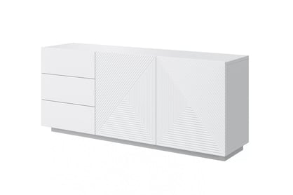 Comodă Asha 167 cm - alb mat
