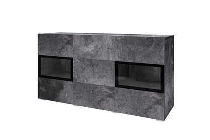 Comodă cu sertare Baros 26 132 cm - beton închis / schiefer