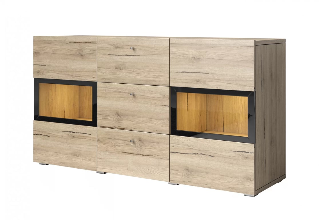 Komoda so zásuvkami Baros 26 - 132 cm - san remo svetlý Komoda so zásuvkami Baros 26 - 132 cm - san remo svetlý