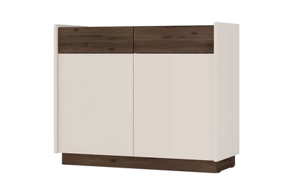 Beliza komód 100 cm fiókokkal - homokbézs / okapi dió