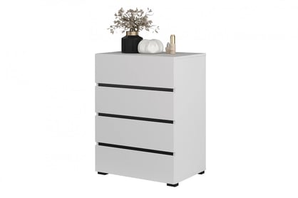Gramon komód 60 cm fiókos - fehér / fekete Komod fiokokkal Gramon 60 cm - fehér / fekete