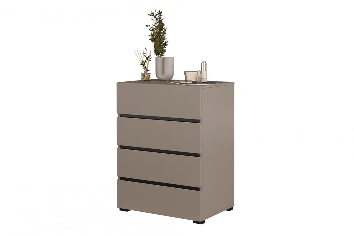 Gramon komód 60 cm fiókos - kasmír / fekete Komod fiokokkal Gramon 60 cm - kasmír / fekete