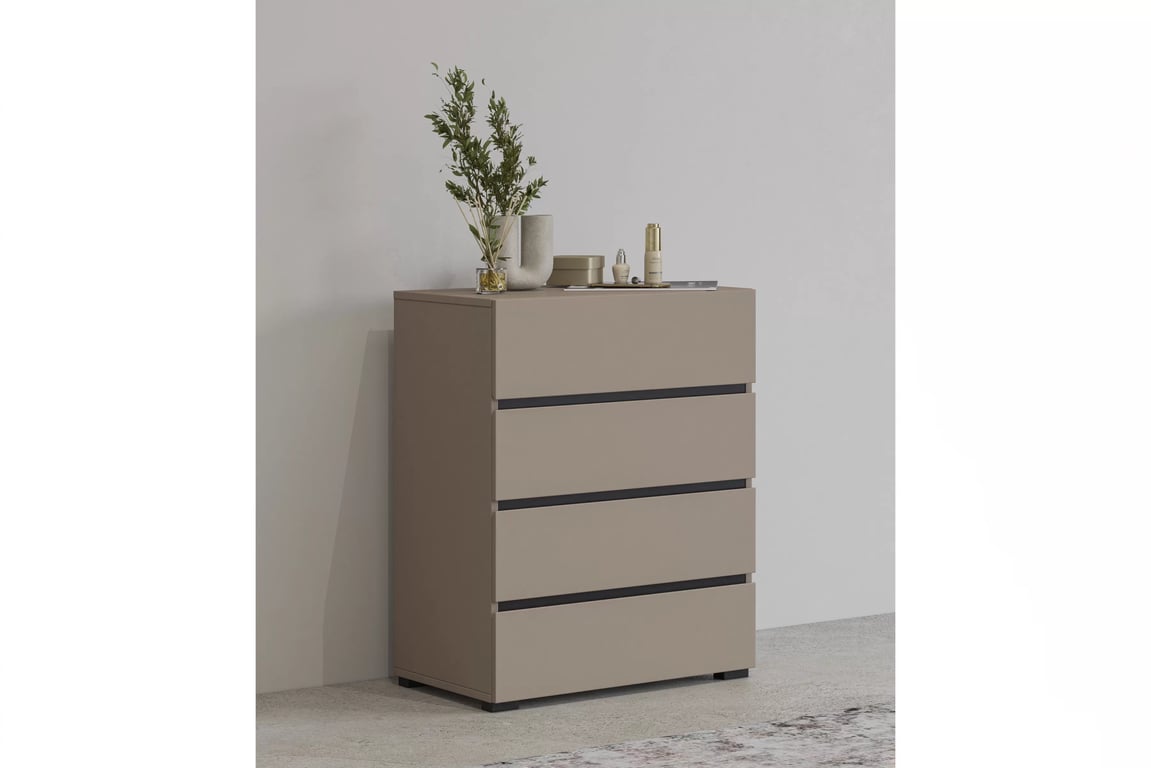 Gramon komód 60 cm fiókos - kasmír / fekete Komod fiokokkal Gramon 60 cm - kasmír / fekete