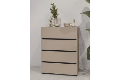 Gramon komód 60 cm fiókos - kasmír / fekete Komod fiokokkal Gramon 60 cm - kasmír / fekete