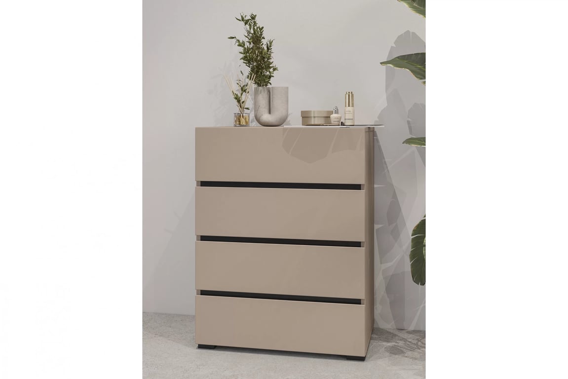 Gramon komód 60 cm fiókos - kasmír / fekete Komod fiokokkal Gramon 60 cm - kasmír / fekete