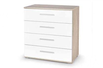 Komoda so zásuvkami Lima 77 cm - dub sonoma / biela