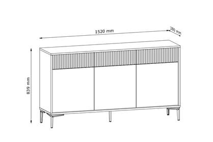 Komoda so zásuvkami Luvi 152 cm - béžový Komoda so zásuvkami Luvi 152 cm - béžový