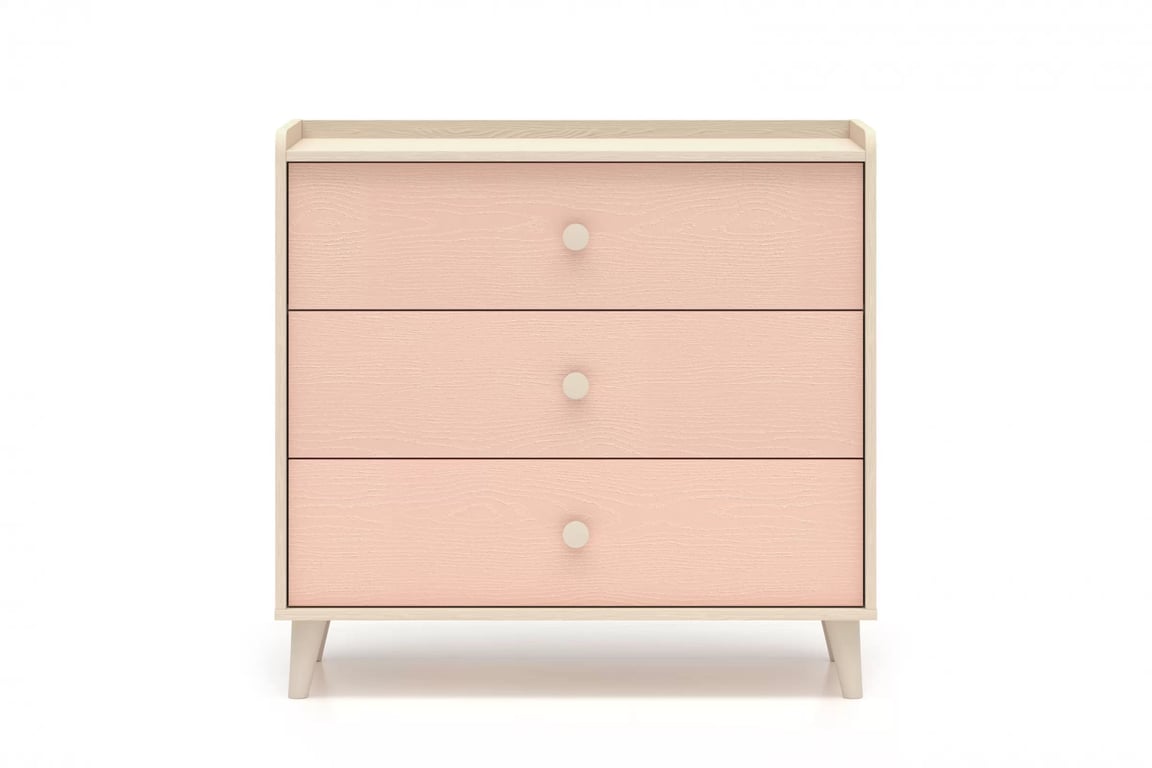 Comodă cu sertare Marla 90 cm - nisip deșert / roz millennial Comoda cu sertare Marla 90 cm - piasek pustyni / millenial pink