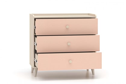 Comodă cu sertare Marla 90 cm - nisip deșert / roz millennial Comoda cu sertare Marla 90 cm - piasek pustyni / millenial pink