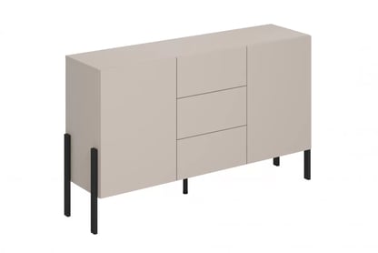 Comoda cu sertare Jukon 154 cm - cașmir / negru Picioare
