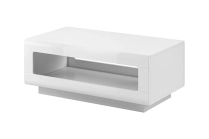 Zostava Tulsa II Biela/biely lesk (MDF) 2497FJ Biely stolík moderná