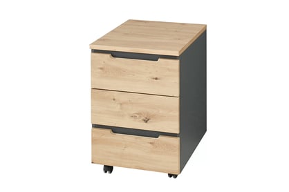 Úložný priestor Brego s tromi zásuvkami 45 cm - dub artisan/grafit
