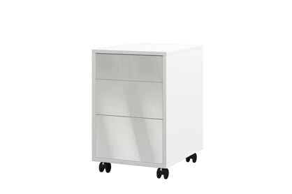 Zásuvkový kontejner Genius 40 cm - bílý lesk
