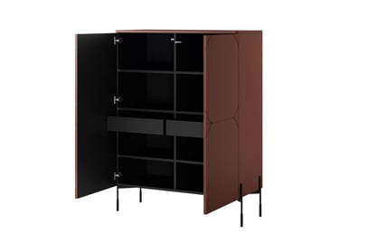 Dulap cu două sertare Sonatia 120 - burgundy dulap Sonatia 120 cm cu două uși z dwoma ukrytymi sertare - burgundy