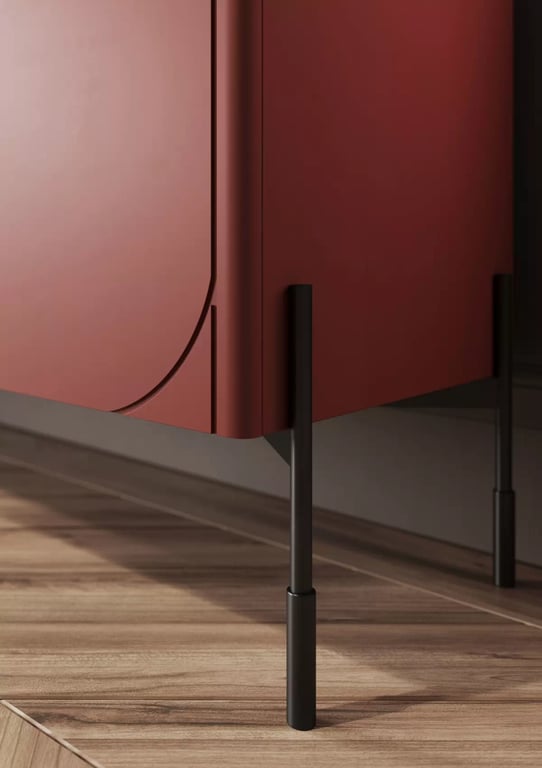 Dulap cu două sertare Sonatia 120 - burgundy dulap Sonatia 120 cm cu două uși z dwoma ukrytymi sertare - burgundy