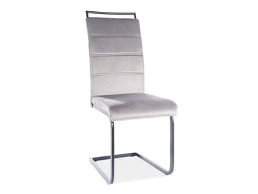 Jedálenská stolička H441 Velvet - šedý / čierny Nohy