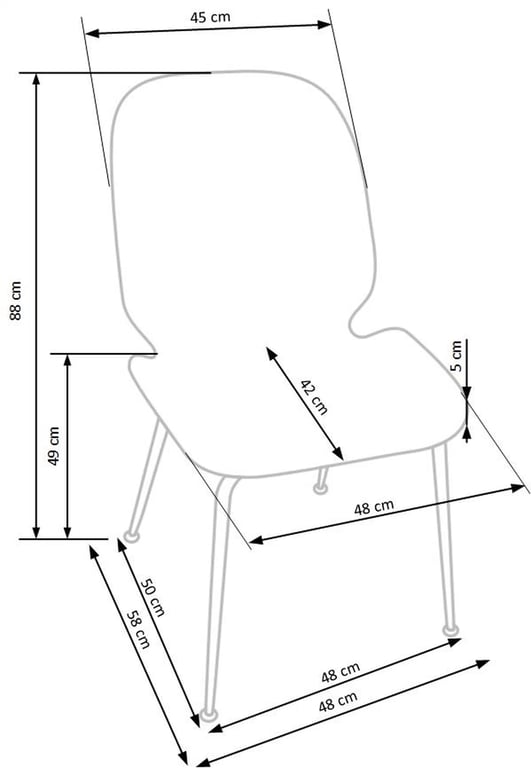 Židle K381 - Růžová / Žlutá Židle k381 - Růžová / Žlutý