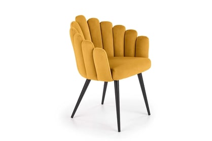 K410 Stolička horčicová velvet