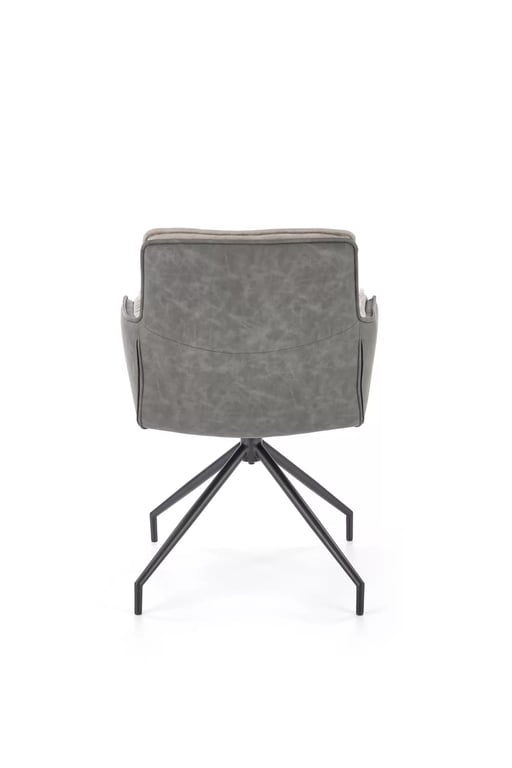 Scaun tapițat K523 gri / negru Židle k523 - Popelový / negru