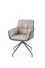 Scaun tapițat K523 gri / negru Židle k523 - Popelový / negru