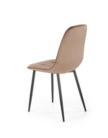 K417 kárpitozott szék - bézs bársony / fekete lábak szék kárpitozott k417 - bézs velvet