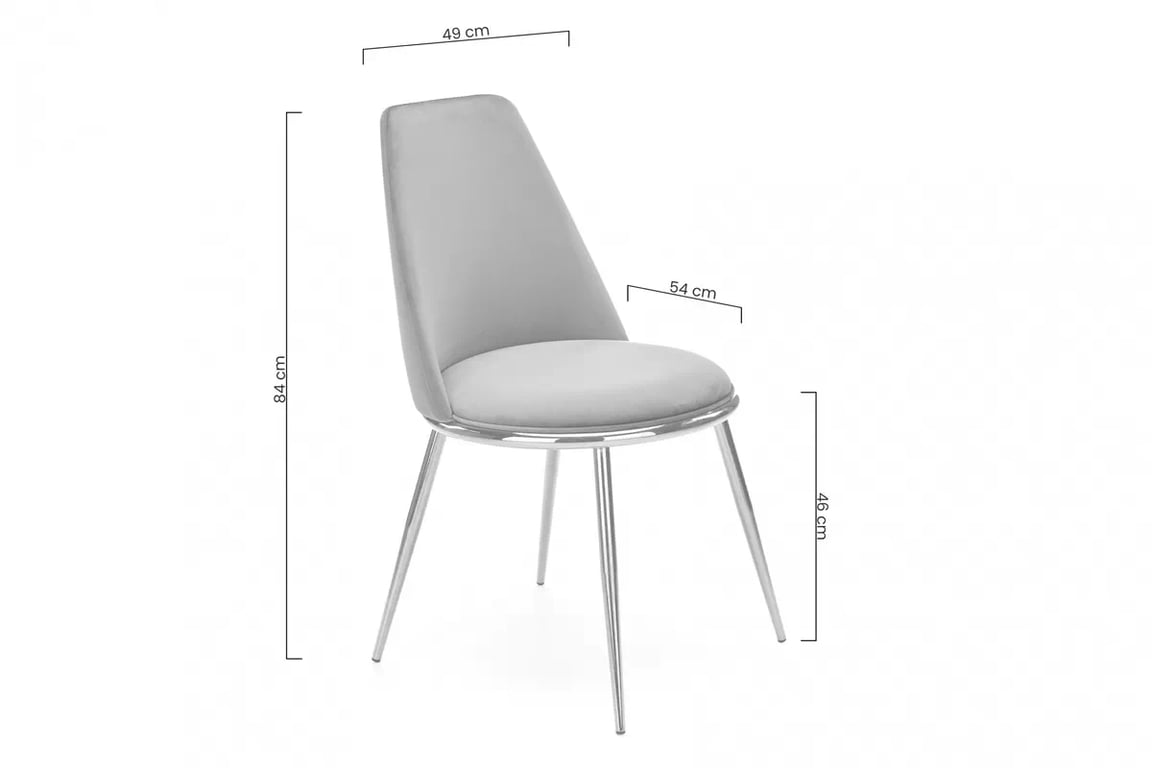 Scaun tapitat Lizaro - catifea bej Bluvel 28 / picioare aurii scaune Tapițată K460 - bej welwet Bluvel 28 / aurii Picioare