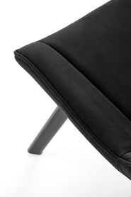 Ulfi forgó kárpitozott szék - fekete bársony Bluvel 19 / fekete lábak Židle čalouněné k520 - Fekete