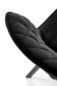 Ulfi forgó kárpitozott szék - fekete bársony Bluvel 19 / fekete lábak Židle čalouněné k520 - Fekete