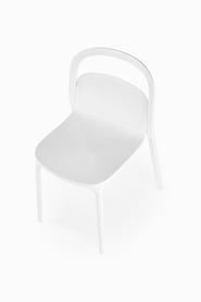 Scaune din plastic K490 - alb Židle z tworzywa sztucznego k490 - Alb