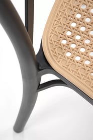 Scaun K512 negru/maro Židle z tworzywa sztucznego k512 - negru / Hnědý