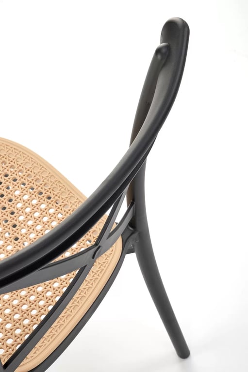 Scaun K512 negru/maro Židle z tworzywa sztucznego k512 - negru / Hnědý